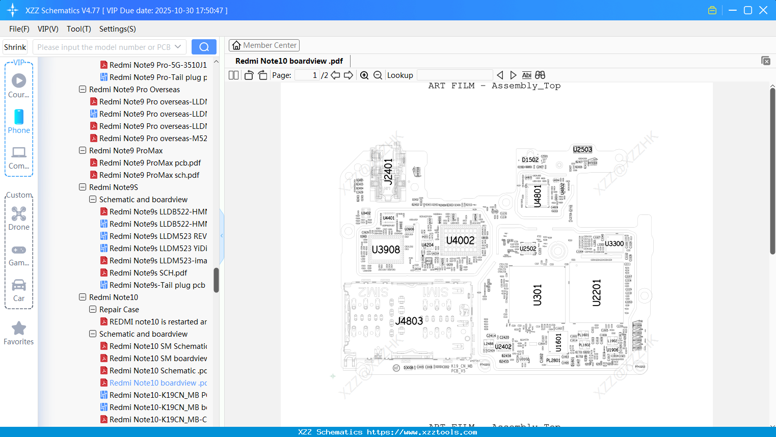 Xiaomi Redmi Note10 Boardview
